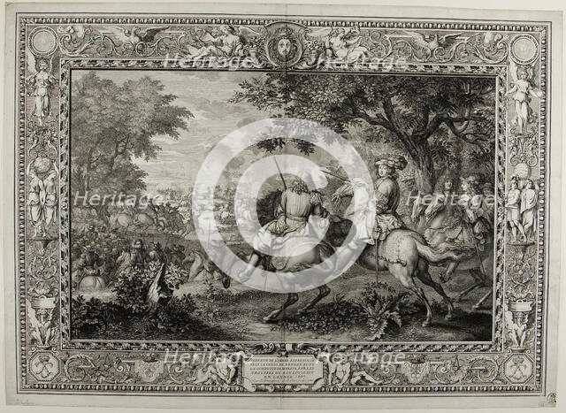 Defeat of the Spanish Army Near the Canal at Bruges by the Troops of King Louis XIV 1667, 1680. Creator: Sebastien Le Clerc.