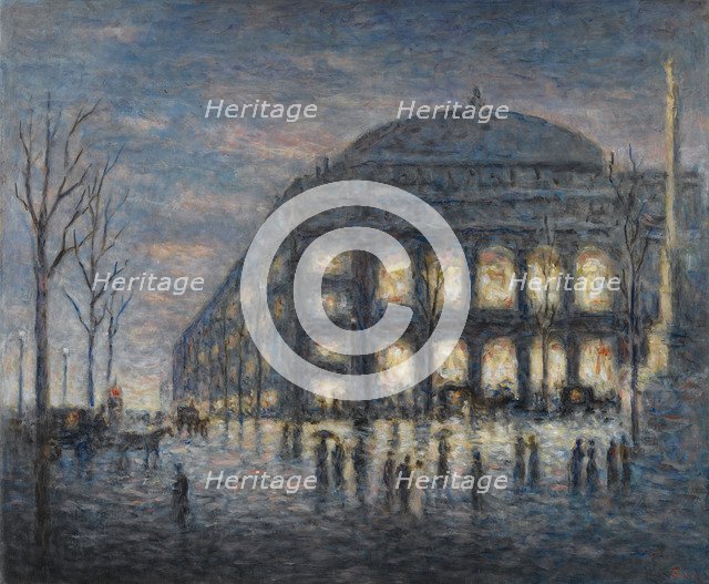 The Place du Châtelet in Paris, c. 1900.