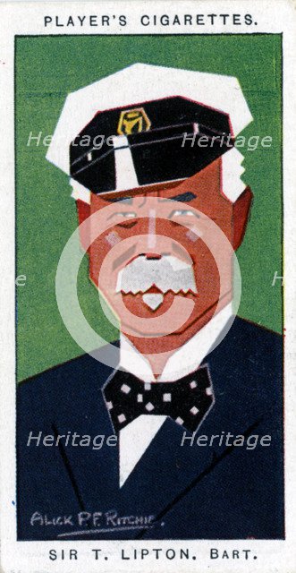 Sir Thomas Johnstone Lipton, 1st Baronet, British grocer and yachtsman, 1926. Artist: Alick P F Ritchie