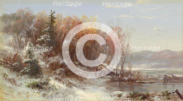 Winter landscape, 1859. Creator: Regis Francois Gignoux.