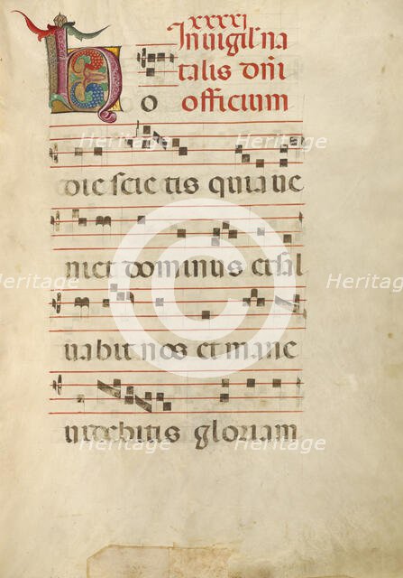 Decorated Initial H; Gradual, about 1460-1480. Creator: Unknown.