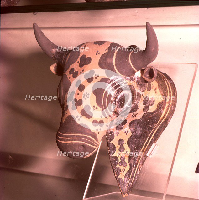 Minoan Bulls Head, Bronze Age, Greece, c2600-c1100 BC Artist: Unknown.