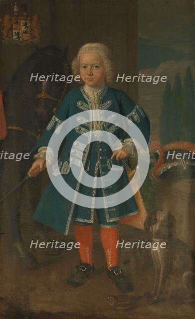 Portrait of Diederik van Hemert, Lord of Babyloniënbroek at six years of age, 1735. Creator: Harmen Serin.