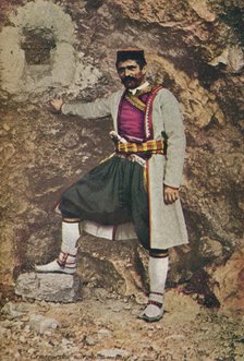 'A Montenegrin in Holiday Costume', c1913. Artist: Charles JS Makin.