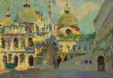 Stage design for the opera "La Gioconda" by Amilcare Ponchielli, 1913. Creator: Carelli, Augusto (1871-1940).