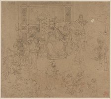 Album of Daoist and Buddhist Themes: Kings of Hells: Leaf 36, 1200s. Creator: Unknown.