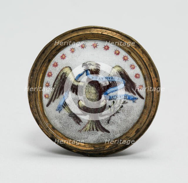 Cloak Pin (Knob or Tieback), England, 1791. Creator: Unknown.