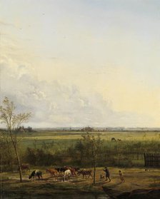 Distant View of the Meadows at ’s-Graveland, 1817. Creator: Pieter Gerardus van Os.