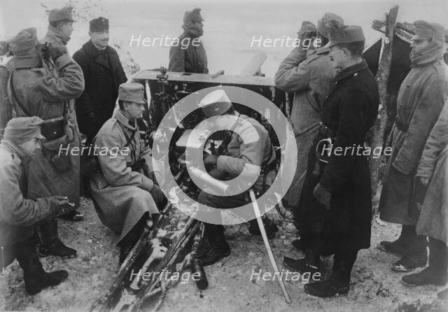 Austrian artillery in the Bukowina, between c1914 and c1915. Creator: Bain News Service.