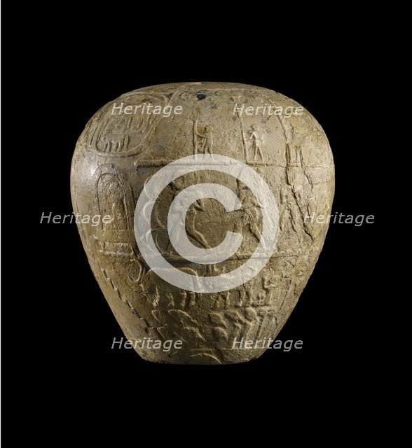 Macehead of Narmer, Protodynastic Period (Egypt), c3300 - c3200 BC. Artist: Unknown.