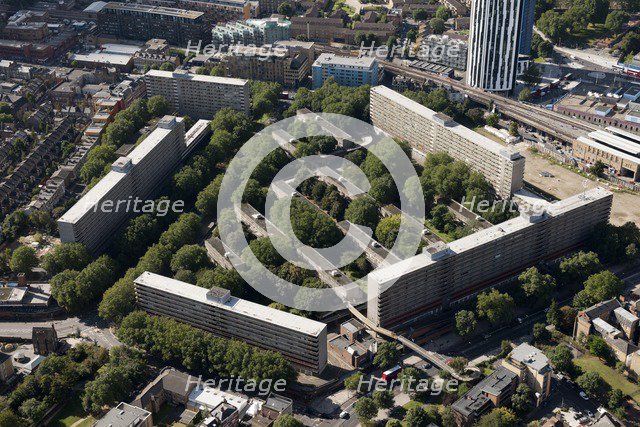 Heygate Estate, Heygate Street, Elephant and Castle, London, 2012. Artist: Damian Grady.