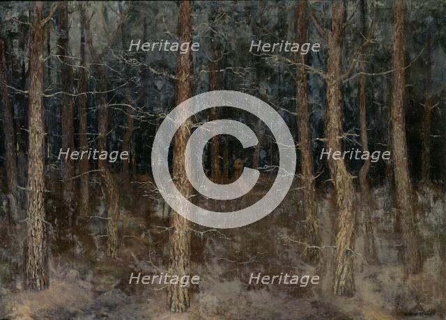 'Mystical paths': forest view, 1907.  Creator: Gustaaf Frederik van de Wall Perné.