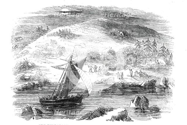 The North Atlantic Telegraph - The Telegraph Expedition Company camping in Labrador, 1860. Creator: Unknown.