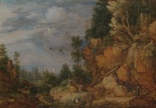 Rocky Landscape with Deer and Goats, 1620. Creator: Gillis Claesz. de Hondecoeter.