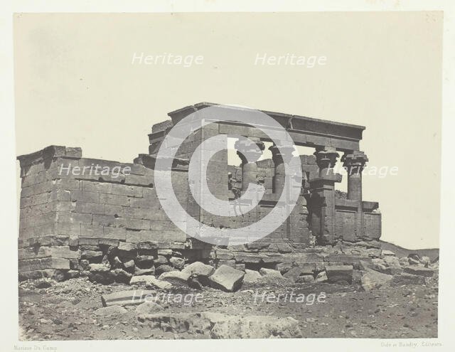 Temple de Débôd, Parembole de l'Itinéraire d'Antonin; Nubie, 1849/51, printed 1852. Creator: Maxime du Camp.