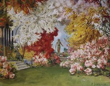 Set design for opera Parsifal by Richard Wagner, 1882.