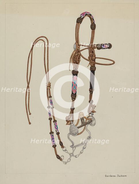 Bridle, c. 1937. Creator: Gordena Jackson.
