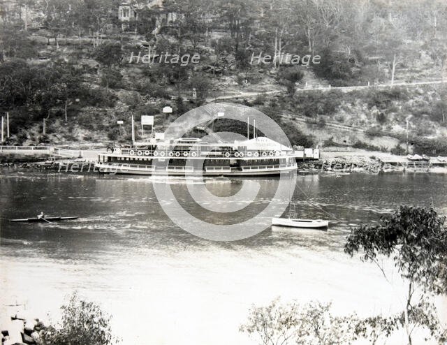 Mosman Bay ferry, c1890. Creator: Unknown.