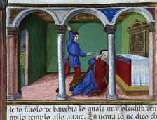 Miniature depicting Jesus remembering that God sent his prophets and that they killed them..., 1476. Creator: Cristoforo De Predis.