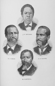 J. F. Boulden, W. T. Dixon, C. C. Vaughn, M. Campbell, 1887. Creator: Unknown.