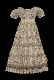 Evening dress, probably American, ca. 1825. Creator: Unknown.