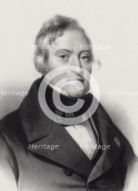 Portrait of the violinist and composer Pierre Baillot (1771-1842), 1845. Creator: Julien, Bernard Romain (1802-1871).