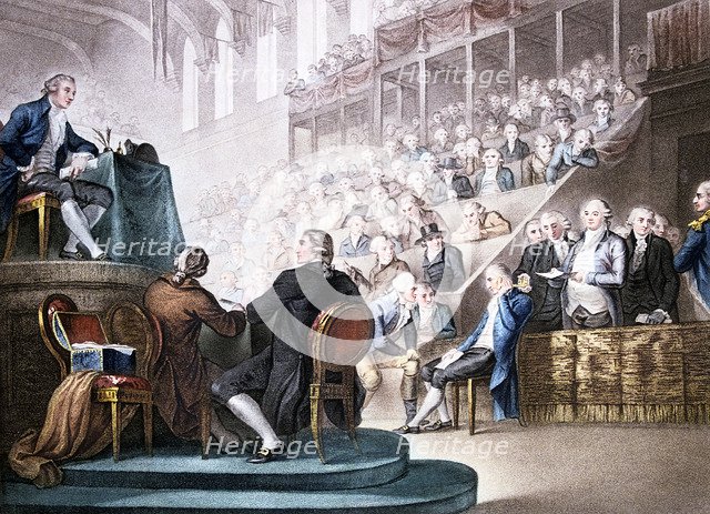 'Louis XVI at the Bar of the National Convention, December 26th 1792' (1796). Artist: Unknown