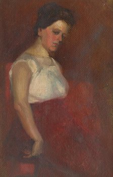 Study of a Seated Woman, around 1900. Creator: Ludovit Pitthordt.