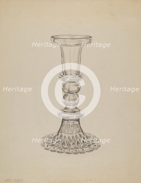 Candlestick, c. 1936. Creator: John Dana.