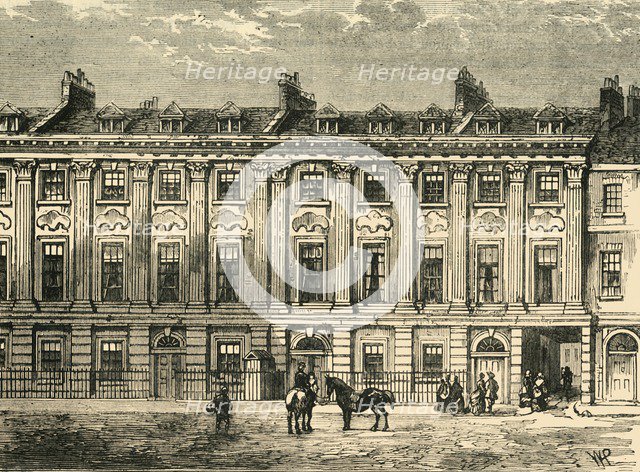 'Old Houses in Great Queen Street, South Side, 1850', (1881). Creator: Unknown.