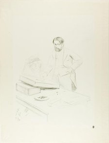Forain, Lithographer, c. 1895. Creator: Jean Louis Forain.