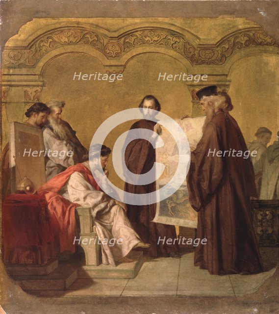 Grand Duke Vladimir receiving the Ambassadors. Artist: Vereshchagin, Vasili Petrovich (1835-1909)