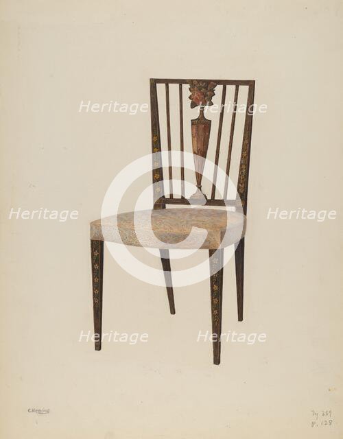 Side Chair, c. 1939. Creator: Charles Henning.