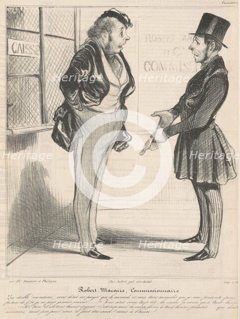 Robert Macaire commissionnaire, 19th century. Creator: Honore Daumier.