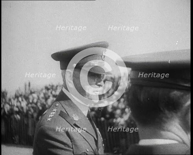 General Pershing, the American Commander in Chief of World War One, 1932. Creator: British Pathe Ltd.