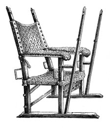 Sedan chair of Charles V, 14th century, (1870). Artist: Unknown