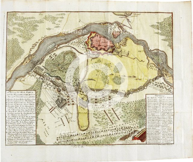 Map of the Battle at Narva. Artist: Anonymous master  