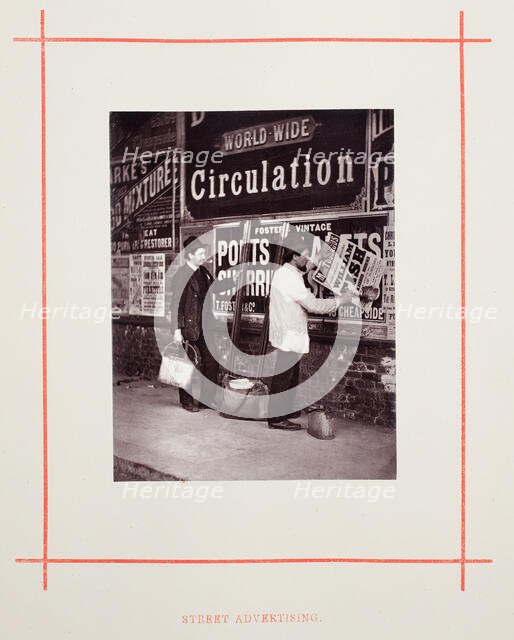 Street Advertising, 1877. Creator: John Thomson.