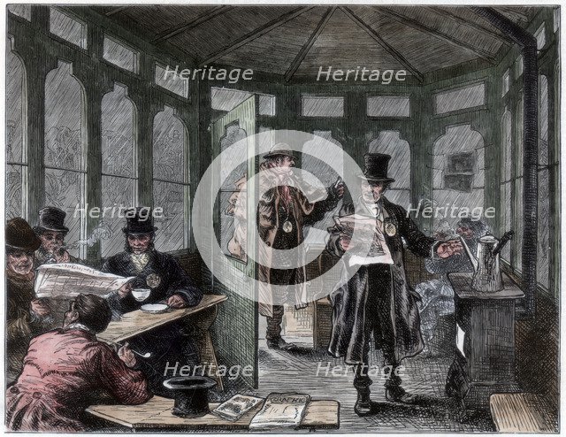 'Newley erected shelter and refreshment house for cabmen', c1820-1870. Artist: Unknown