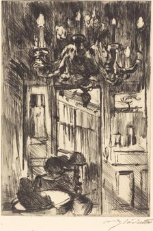 Unter dem Kronleuchter (Under the Chandelier), 1916. Creator: Lovis Corinth.