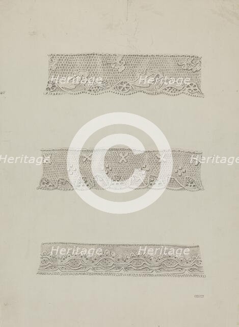Lace Edging, c. 1939. Creator: Raymond Guterl.
