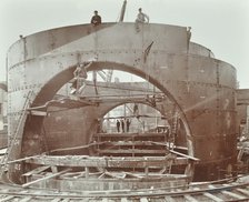 The Rotherhithe Tunnel under construction, London, 1906. Artist: Unknown.