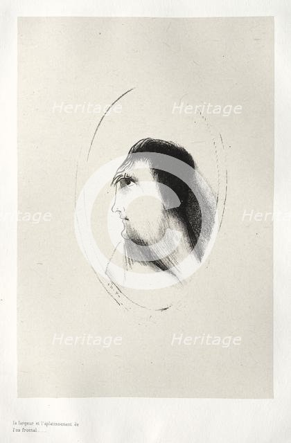 The Haunted House: The Width and Flatness of [the] Frontal [Bone], 1896. Creator: Odilon Redon (French, 1840-1916); Auguste Clot (French, 1858-1936).