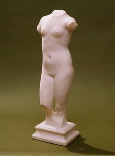 Female Nude Torso, 1890. Creator: Alphonse Legros.