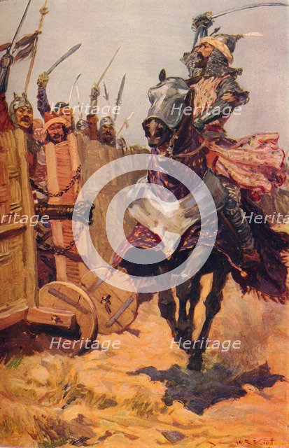 'Baber Cheering On His Troops', c1526 (c1912). Artist: Unknown.