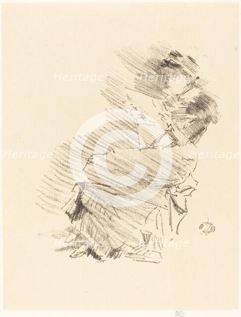 Reading, 1879/1887. Creator: James Abbott McNeill Whistler.