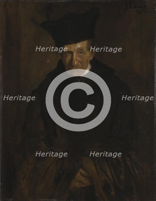 Portrait of Ignaz von Döllinger (1799-1890) , 1883. Creator: Lenbach, Franz, von (1836-1904).