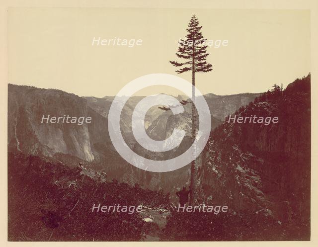 Yosemite Valley from Mariposa Trail, c. 1865. Creator: Charles Leander Weed (American, 1824-1903).