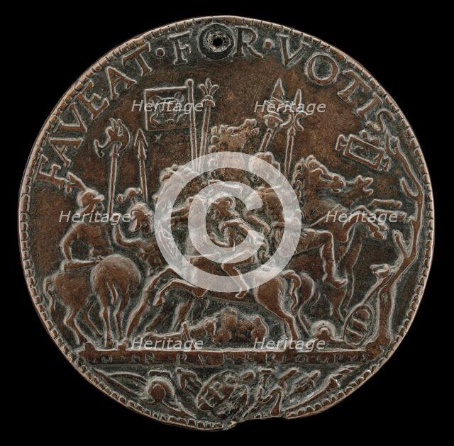 Battle Scene [reverse], 1484 or after. Creator: Giovanni Francesco Ruberti.