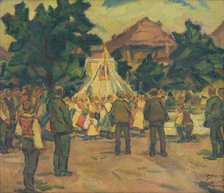 Prayer Meeting near Pezinok, 1937. Creator: Gustav Mally.